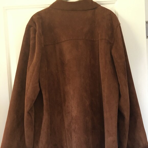 Vintage Bagatelle Faux Sued Brown Jacket Women's Size Large Super Soft! - Picture 7 of 7